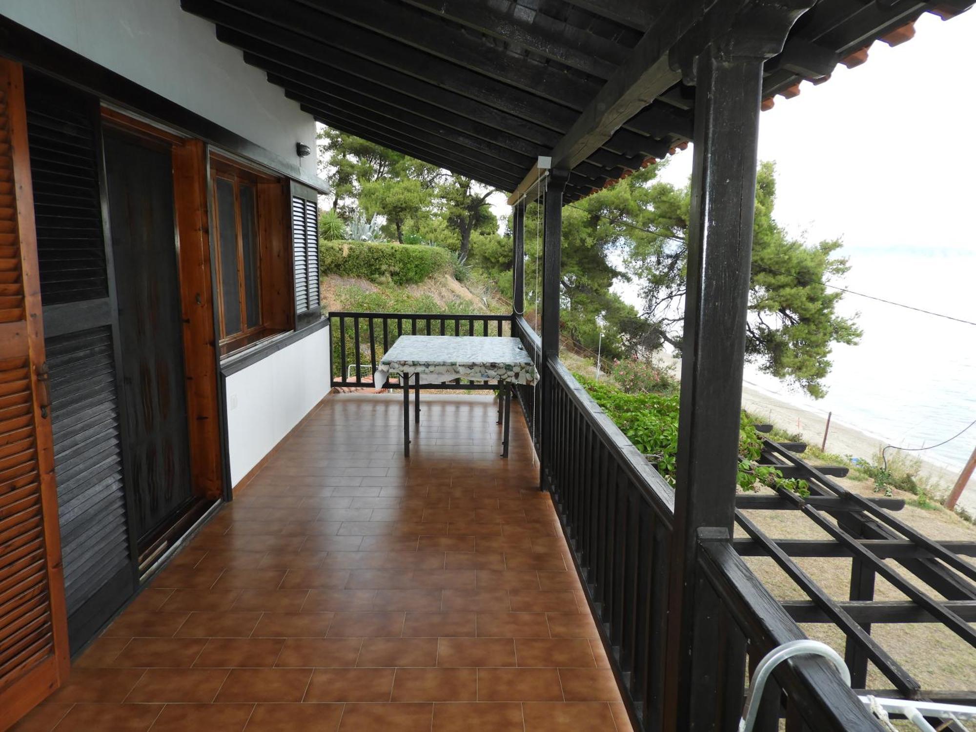 Sangue Blu Beachfront Villa Apartment 圣尼古拉奥斯 外观 照片